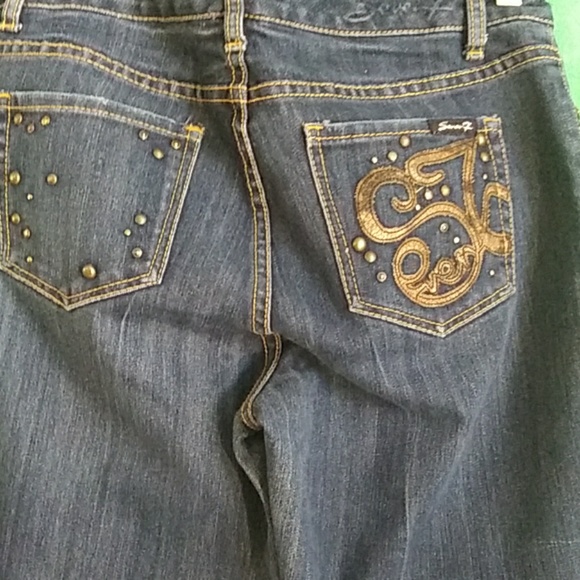 Seven studio flare jeans with studded back pockets - Picture 3 of 5